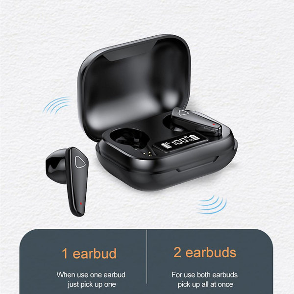 Brusreducerande Bluetooth-kompatibla hörlurar Uppladdningsbara fodral Hörlurar