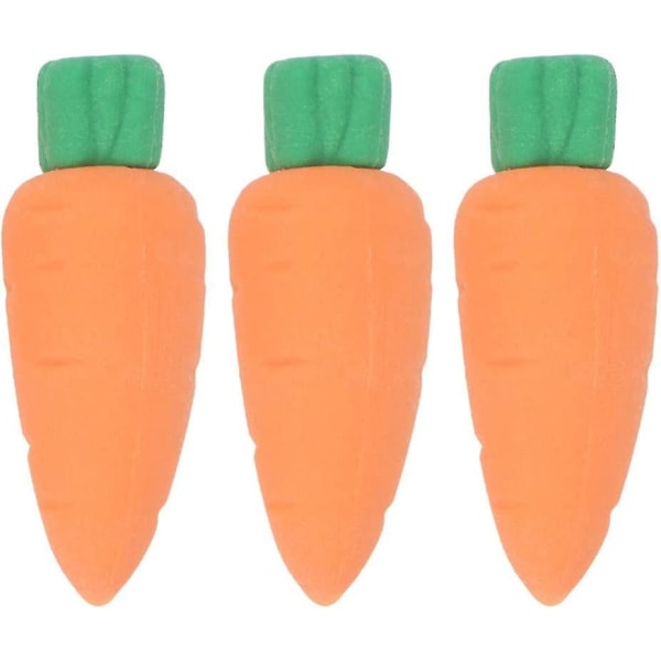 3st Mini morotssuddgummi Miniatyrgrönsaker Blyertssuddgummi för barn Barn Påskfest gynnar skolklassrumsbelöningar och tillbehör