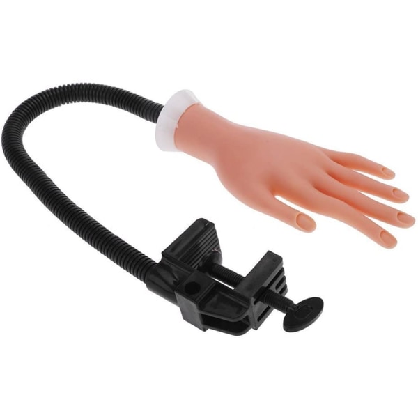 Manikyrmodell, silikonproteshand med fäste Flexibel plastbandarm rörlig mjuk proteshand