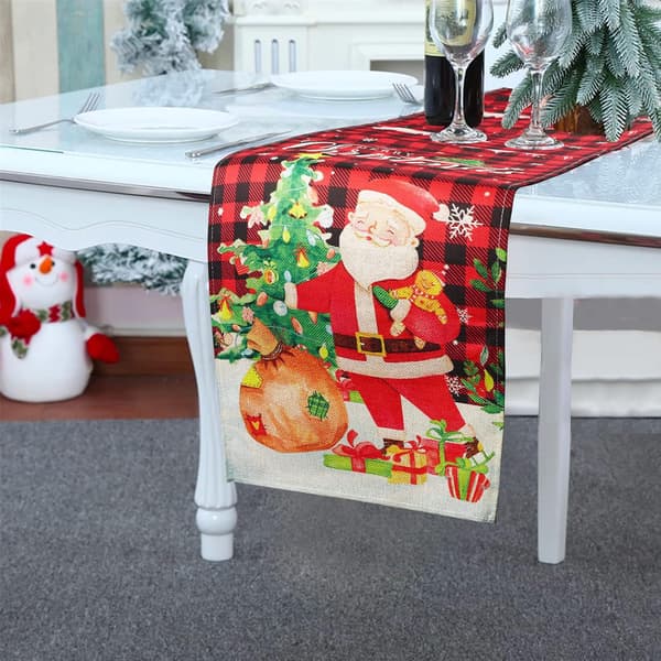1 st julgrans- och tomtebordstablett Julduk J