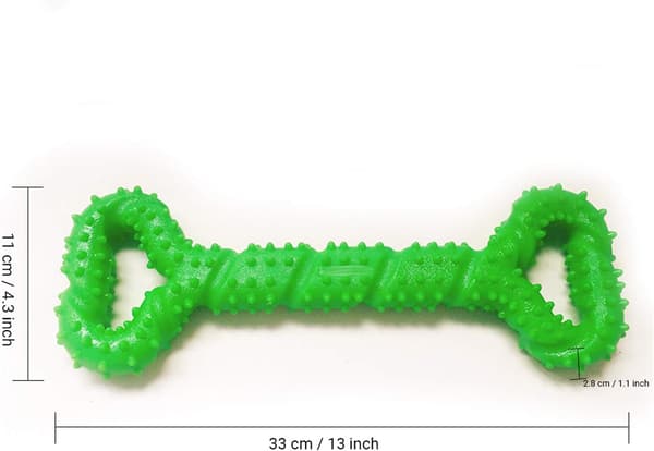 Hundleksak Tålig Gummi 33 cm Benformad Hundleksak Valpar