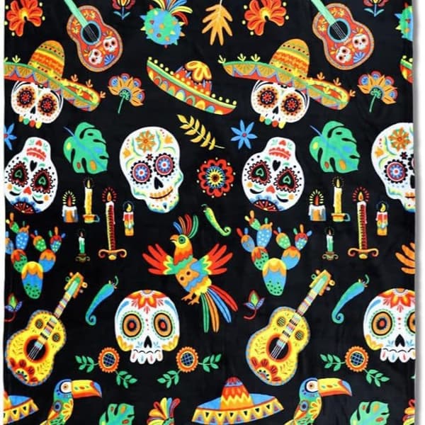 100CM x 150CM Halloweenfilt, perfekt för partysängar-80