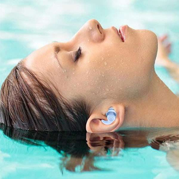 Sömn och ljudkänslighet Brusreducerande öronproppar, mjuka och återanvändbara mute öronproppar i silikon
