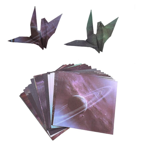 Scrapbooking Origami Paper 70 Sheets Art Bakgrund Universum Planet Moon Paper C