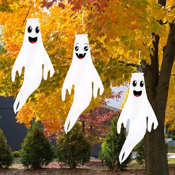 120*60 cm Halloween Spökvimplar Hängande Dekorationer - Flagga Vin