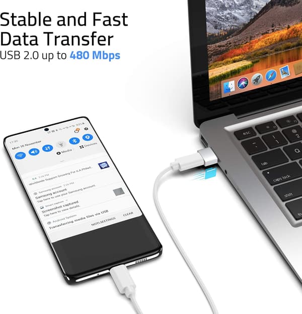 USB-C til USB-adapter, 3-pakning, kompatibel med iPhone 13 12 Pro Max
