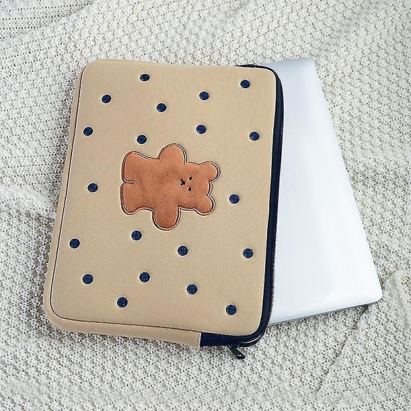 13-tums Cartoon Dot Tablet- case Söt Korea Lovely Bear Cover Laptop Ipad Pro