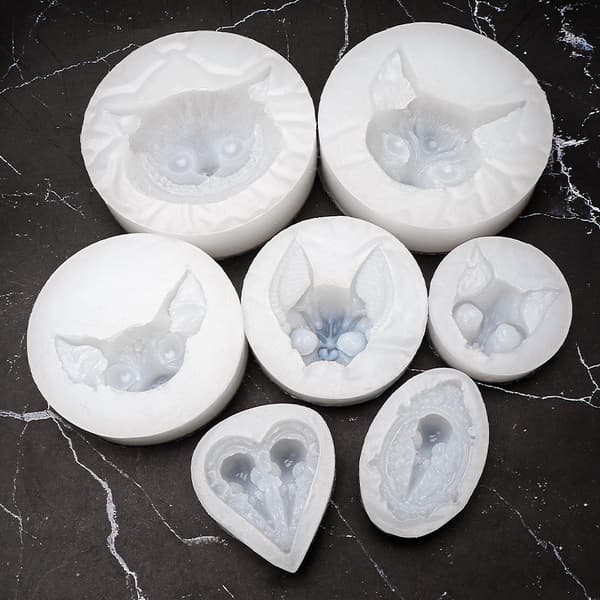 Epoxy Harpiks Katte Charms Silikonforme Smykke Støbning Sphynx Kat