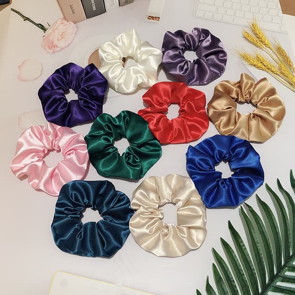 Store silke hårringe hårtilbehør elegant satin n