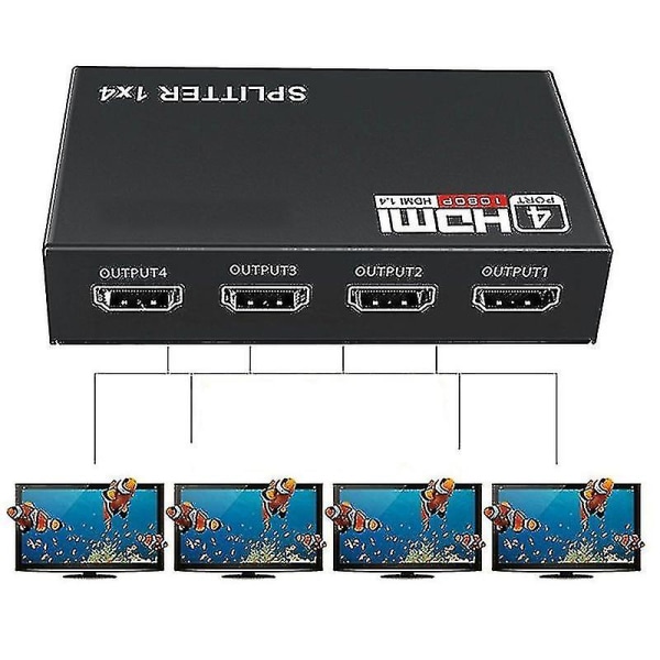 HDMI Splitter One Into Four Out HD Video 1 Into 4 Out hdmi 1 Into 4 Splitter