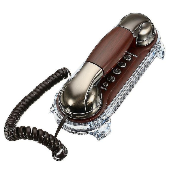 Väggmonterad telefon Sladdtelefon Fast telefon Antika retrotelefoner för hemmakontorhotell