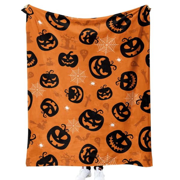 100CM x 150CM Halloween-teppe, perfekt for sofaputer til fester – 64