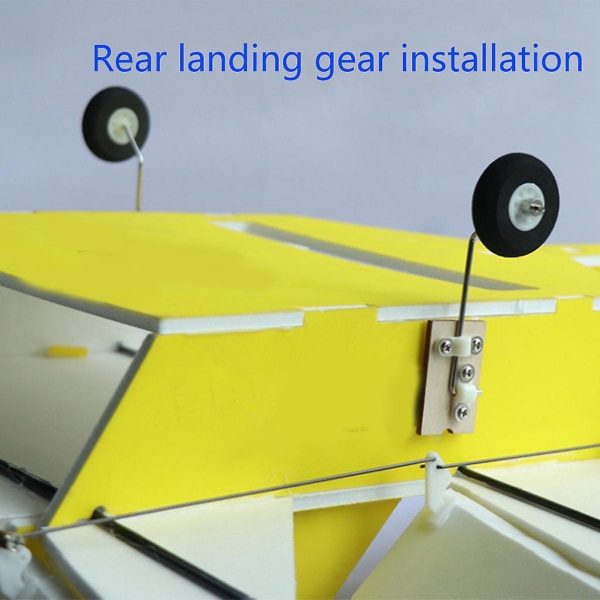 Landningsställ i metall med hjul för Su27 flygplan Kt Board Rc Drone DIY delar