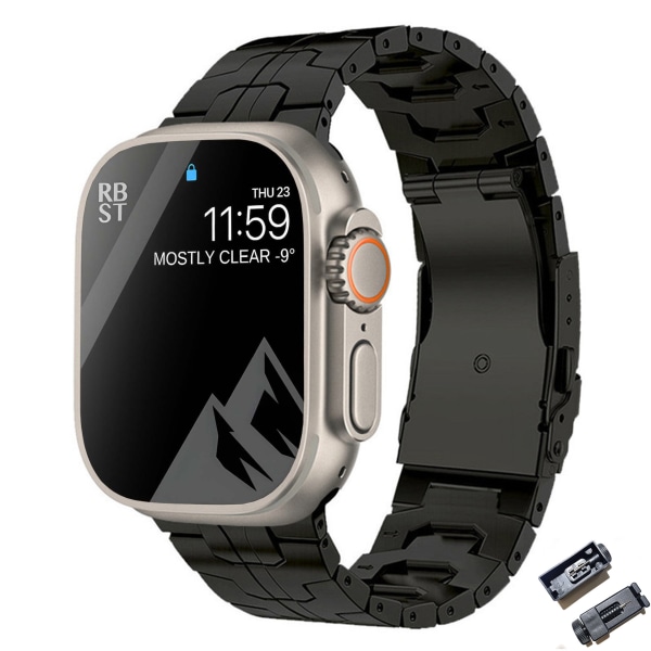 Lämplig för Apple 8 ultra titanium legering watch metall watch 42/44/45/49 mm titanium band 2