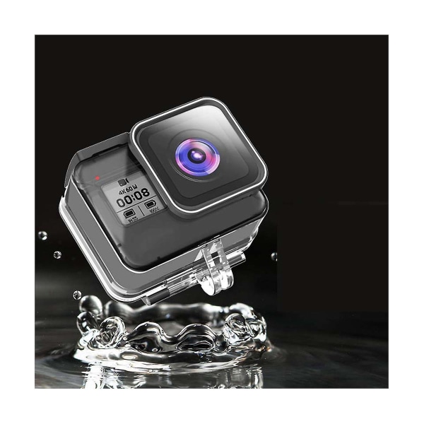 For Hero 8 Clear Portable Waterproof Shell Protection Case Dykbox Undervattenskameratillbehör