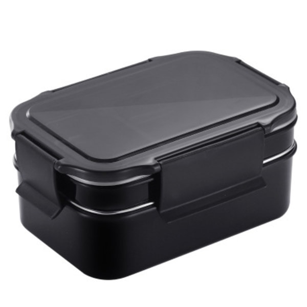 Bento box thermal och läckagesäker miljöskydd matlåda i rostfritt stål, matlåda i fack
