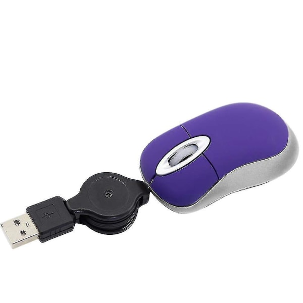 Mini USB trådad mus Infällbar liten liten mus 1600 dpi optisk