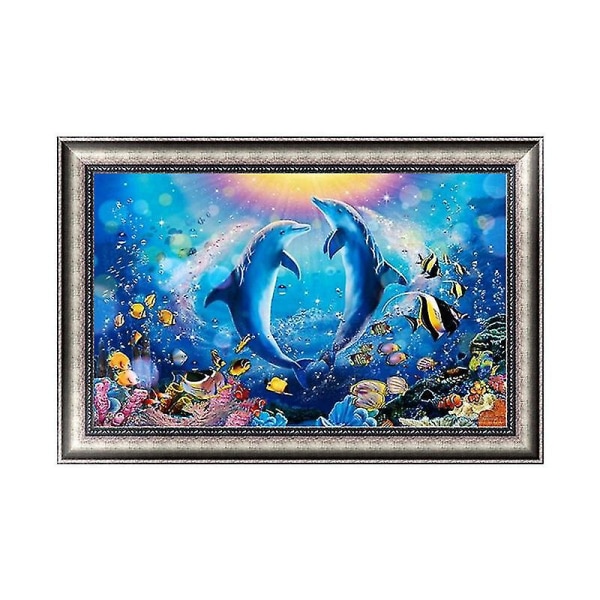 Ocean World DIY 5d diamantbroderimålning för strass för korsstygn D