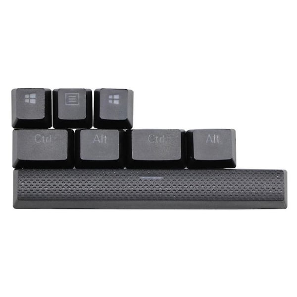 Pbt Keycaps för Corsair för Logitech G710+ tangentbord, för Cherry (svart)