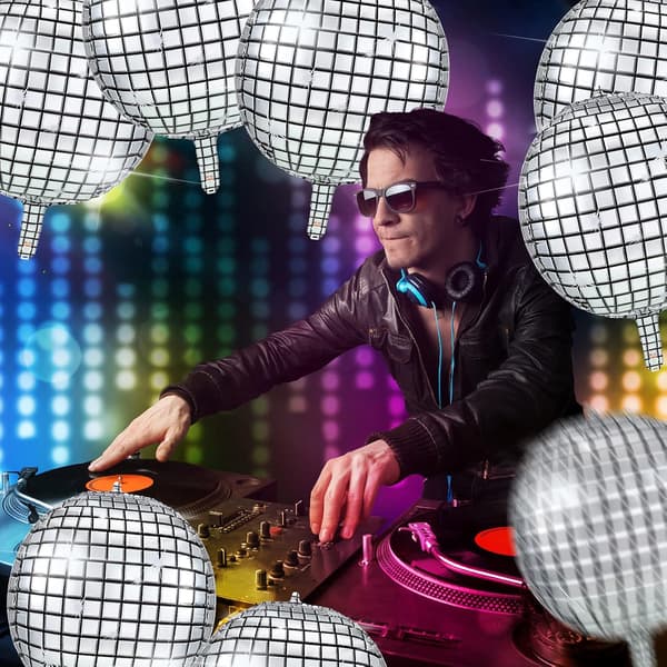 5 kpl 22 tuuman 4D Diskopalloonit Suuret Laser-Folio Ballonit
