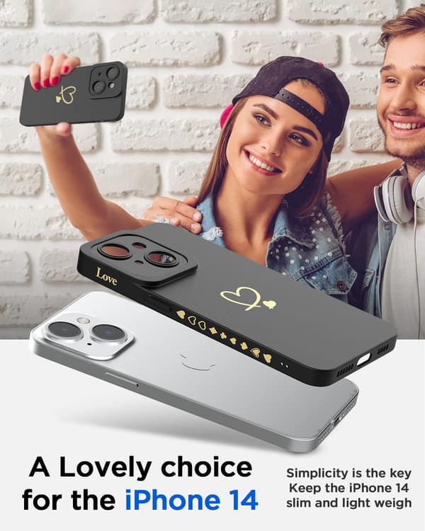 Silikondeksel for iPhone 14 Slim - Myk overflate - Rippesikkert - In
