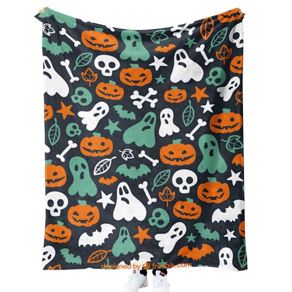 100CM x 130CM Halloween-teppe, perfekt for sofaparty-senger - 63
