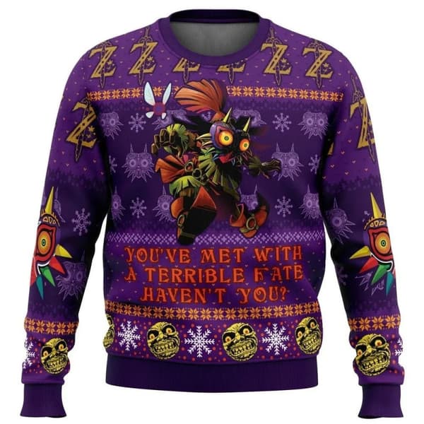 Julegenser Pullover for menn, 3D digitaltrykk Crew Neck genser topp, høst/vinter klær - EL1284 - Størrelse M M
