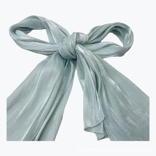 Mångsidig sjal, satinskimrande scarf - Mintgrön