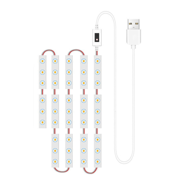 14 st LED-sminkspelsljus Smart sensorstyrning Toalett spegelbelysning Badrumsspegellampa med 1,5 m USB-kabel LED-dimmbara remsljus