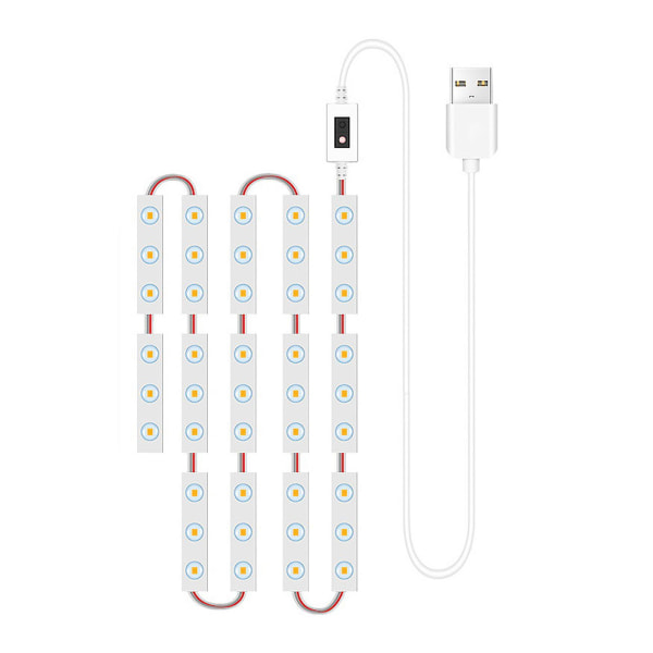 14st led sminkspegellampor Smart sensorkontroll sminkspegellampor badrumsspegellampa med 1,5 m USB kabel led dimbara striplampor