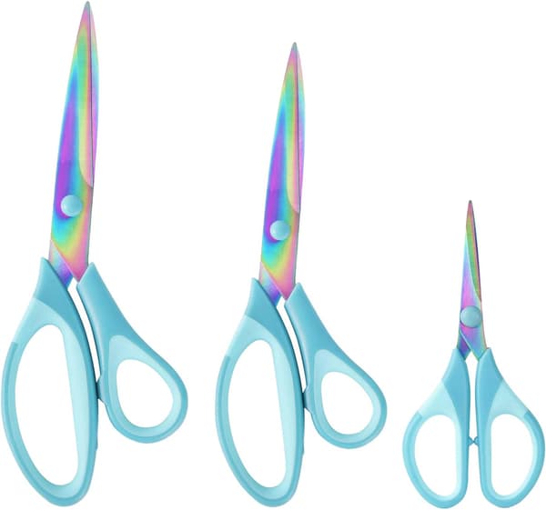 Håndværkssaks, All Purpose Sharp Titanium Blades Saks, Gummi