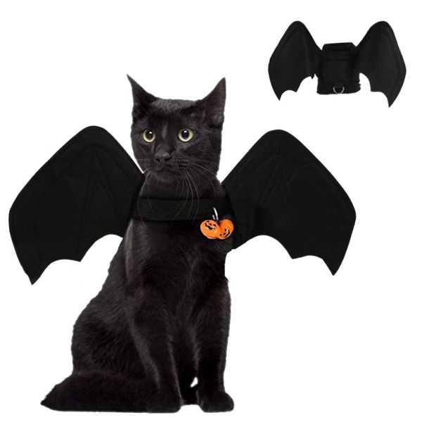 Halloween fladdermus kläder gränsöverskridande hund roliga vingar bröst rygg katt spindel kostym