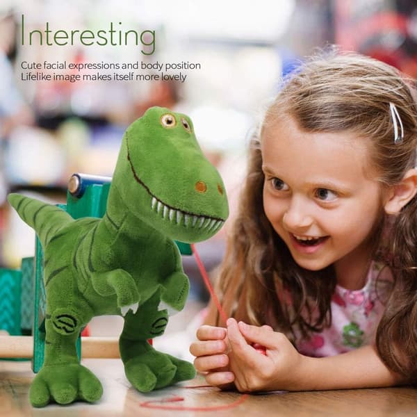 Täytetty Dinosauruksen Pehmolelu 40cm Vihreä T-Rex Eläimen Pehmolelu