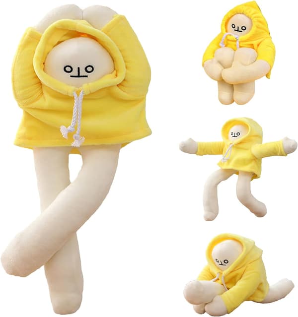 Plush Bananmän Leksaker, 36cm Konstig Banan Fylld Djurdocka med