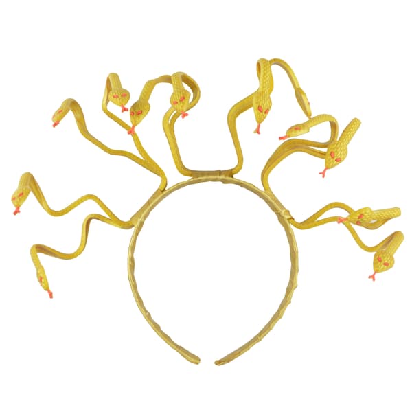 Medusa Slangehodekrone Gresk Gudinne Hodeplagg, Halloween Karakterkostyme Hodeplagg, Gull