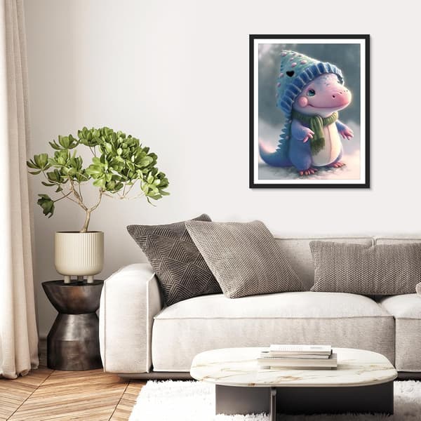 (30x40cm) Timanttimaalaustaide, Dinosauruksen timanttimaalaussarja