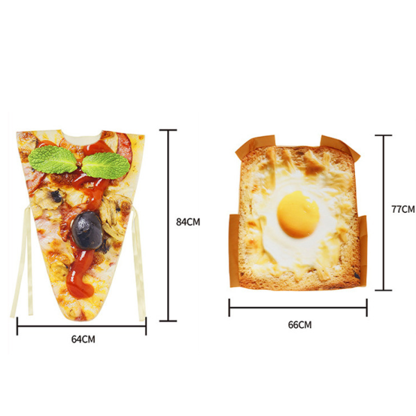 Vuxen Pizzabit Kostym Polisdräkt Vuxen rollspel Pizza Körsbär