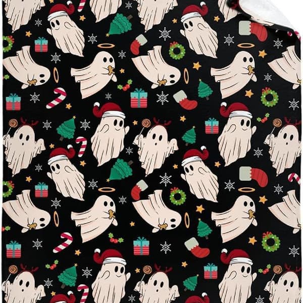 75CM x 100CM Halloween Tæppe, Perfekt til Sofaer og Senge til Fester - 31