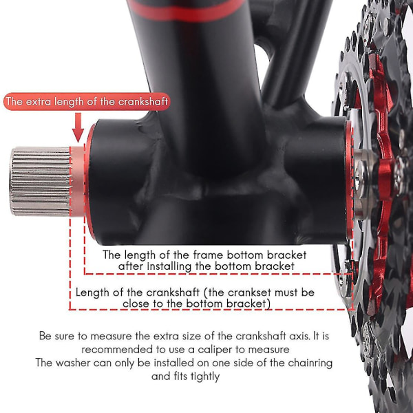 10st Cykel Vevsats Brickor Cykelkedjejusteringssats Cykling 1mm