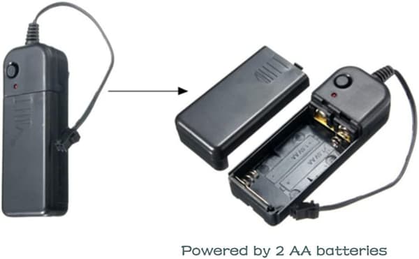 Festbriller (blå), Neonbriller, Batteridrevne Solbriller