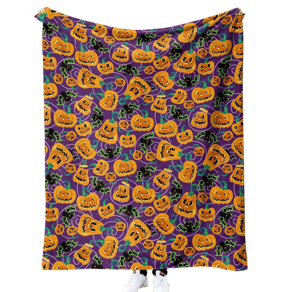 75CM x 100CM Halloween-teppe, perfekt for sofakvelder og senger - 67