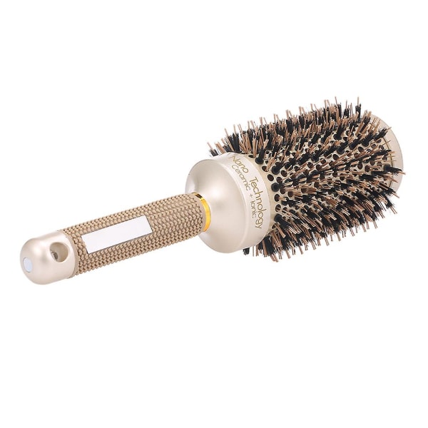 Stor rund borste för kvinna föna hårborste med antistatiska borst för hårstyling och hårvårdsverktyg