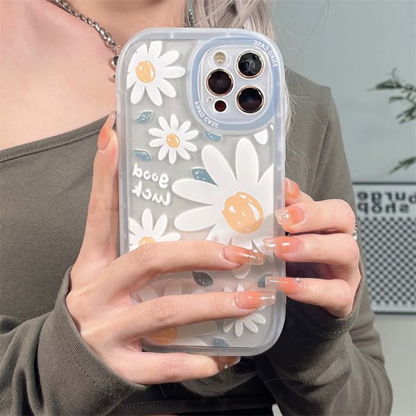 Söt Blommigt Telefonfodral för iPhone 13 Pro Max, Apple 13 Pro