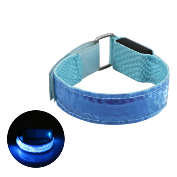Utomhuscykling Nattlöpning Luminous Armband Luminous Armband Varningsband Blå blue