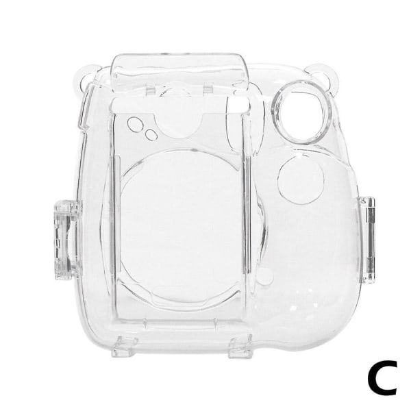 För Instax Mini 7+ fotoväska Case Transparent kameraväskor Förvaring med skyddslina Case Carry Sticke W1r8