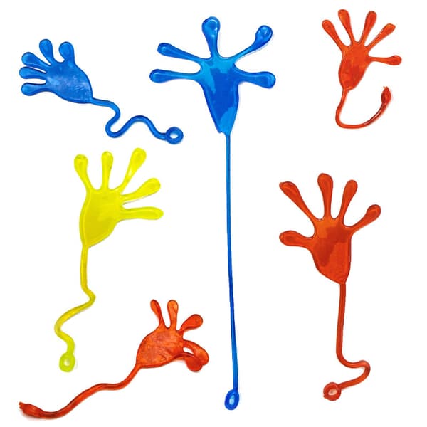 Glitter Sticky Hands - (Pakke med 8)