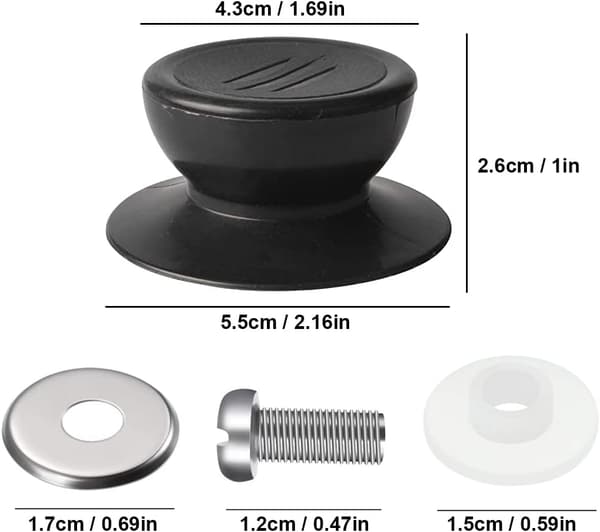 4 stycken lockknoppar, universal kökslockersättningsknopp, glas