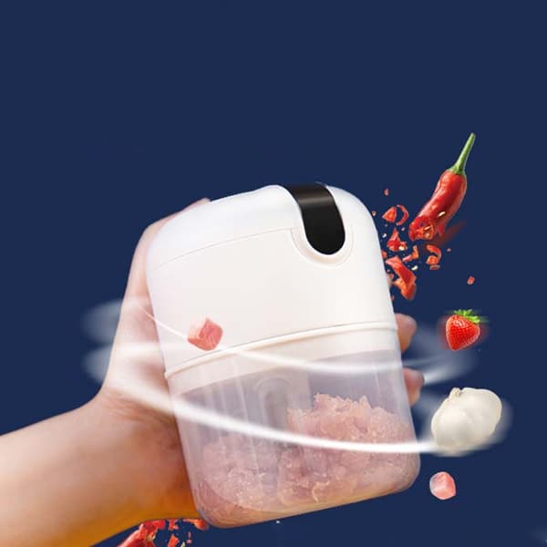 USB Laddningsbar Hackare, Mini Köksrobot, Kapacitet 250 ml, Po