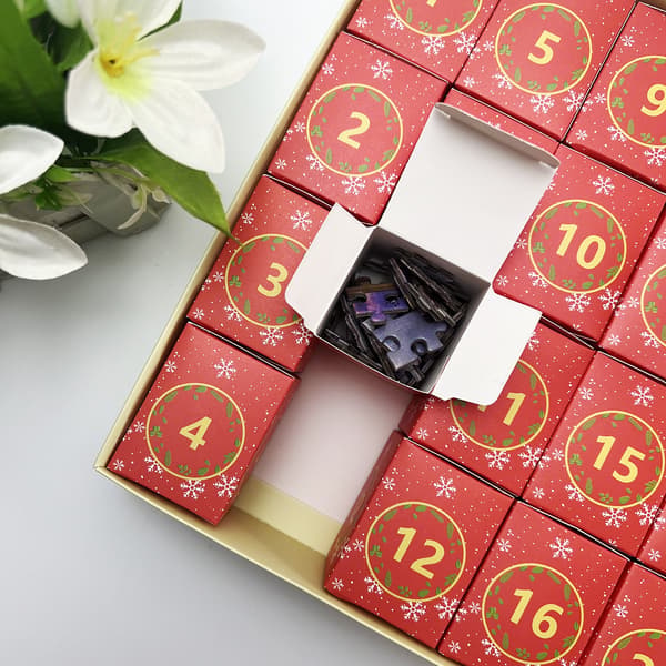 Julepuslespill Blind Box Ornament Dekorativt Puslespill - M M款
