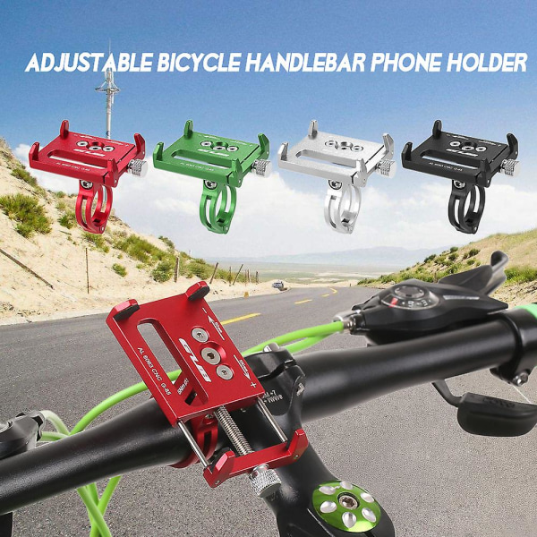 Mountian Bike Phone Mount Universal Justerbar Cykel Mobiltelefon Gps-fäste Hållare Hållare Vaggklämma